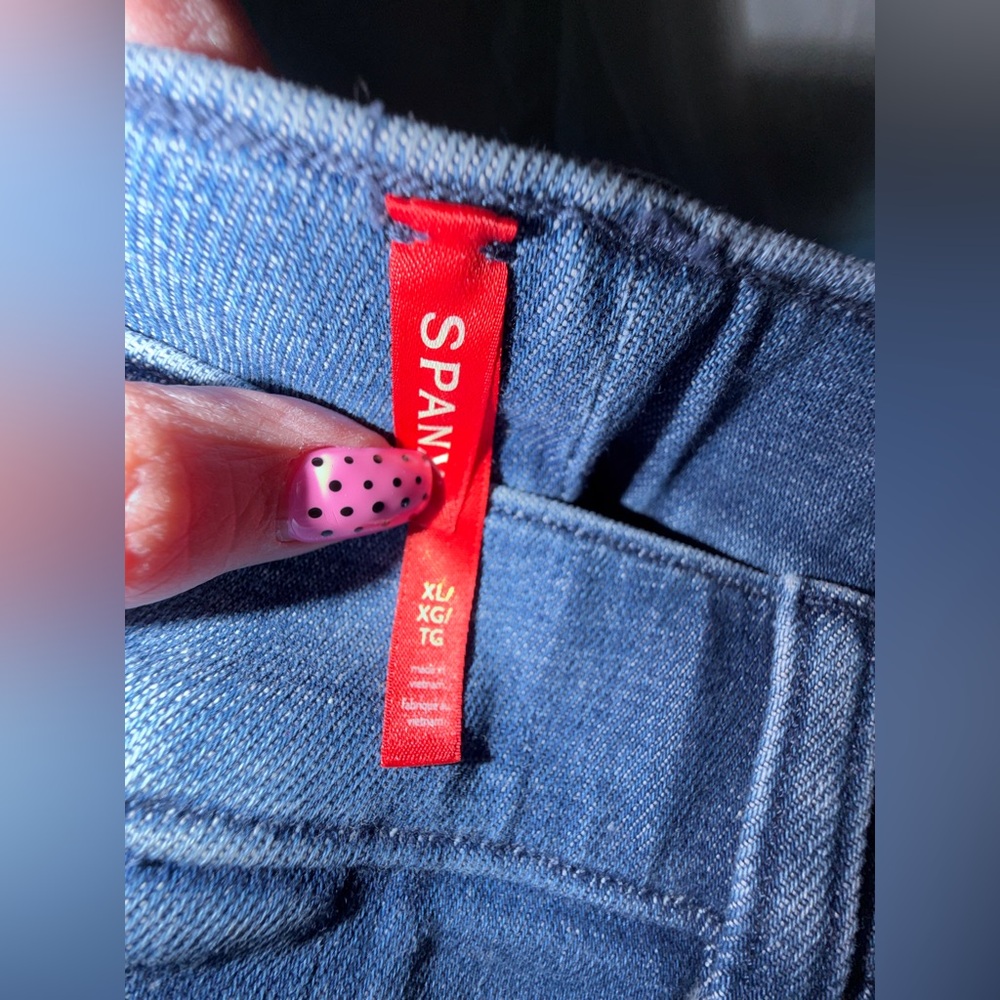 SPANX Blue Flare & Wide Leg Jeans